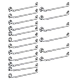 Alça de Apoio Banheiro Inox 40cm 18 Und Barra Idoso Cadeirante Deficiente Acessibilidade - 1