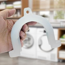 Suporte Curva para Mangueira Saída Água Máquina de Lavar Universal | Ledmang - 4