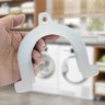 Suporte Curva para Mangueira Saída Água Máquina de Lavar Universal | Ledmang - 4