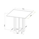 Ver imagem 3 de Conjunto Sala de Jantar Chiara Mesa Quadrada com 4 Cadeiras Vênus