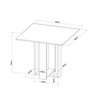 Conjunto Sala de Jantar Chiara Mesa Quadrada com 4 Cadeiras Vênus - 3