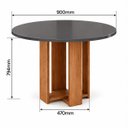 Ver imagem 3 de Conjunto Sala de Jantar Chiara Mesa Redonda com 4 Cadeiras Vênus