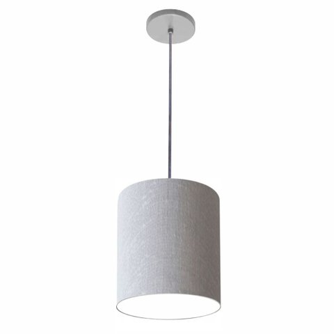 Lustre Luminária Pendente Vivare Free Lux Pe-4102cz Cúpula em Tecido 13x15cm