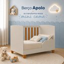 Ver imagem 7 de Berço Apolo 2 em 1 Pés de Madeira 100% MDF para Colchão 130x70