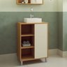 Gabinete para Banheiro 60cm 1 Porta de Correr Julia - 1