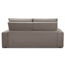 Ver imagem 6 de Sofá Retrátil Reclinável para Sala 3 Lugares 210cm Albane F04 Veludo Marrom Claro - Lyam Decor