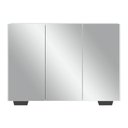 Ver imagem 7 de Aparador Buffet 3 Portas com Espelho e Pés Quadrados Vegas Multimóveis MP1014 Branco/Preto