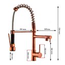 Ver imagem 7 de Torneira de Cozinha Gourmet Rose Luxo Monocomando Aço Inox 304 - Brinovar