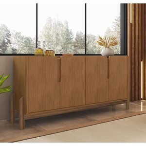 Aparador Buffet Sala Lizz 170cm Marrom
