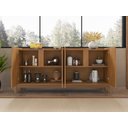 Ver imagem 2 de Aparador Buffet Sala Lizz 170cm Marrom