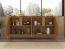 Ver imagem 2 de Aparador Buffet Sala Lizz 170cm Marrom