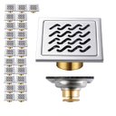 Ver imagem 1 de Ralo Inox 10x10 Anti Odor Inseto Kit 23 Uni Banheiro Lavabo Higienico Quintal Varanda Seguro Resiste