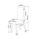 Ver imagem 4 de Conjunto Sala de Jantar Mesa Criare com 4 Cadeiras Vênus