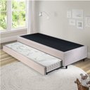 Ver imagem 2 de Bicama Solteiro King 96x203x28cm Suede e Colchão Auxiliar D23 78x188x12cm Ecoline B&G