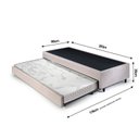 Ver imagem 3 de Bicama Solteiro King 96x203x28cm Suede e Colchão Auxiliar D23 78x188x12cm Ecoline B&G