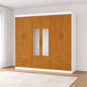 Ver imagem 1 de Guarda Roupa 6 Portas 4 Gav 2 Espelhos Allure -grand Line