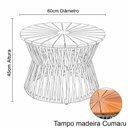 Ver imagem 5 de 2 Poltronas Monza + Mesa Centro Alumínio Corda Náutica