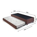 Ver imagem 3 de Bicama Solteiro King 96x203x28cm Suede e Colchão Auxiliar D23 78x188x12cm Ecoline B&G