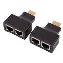 Ver imagem 1 de Extensor Hdmi Via Cabo de Rede Rj45 Cat5e/6 1080p 3d 30m Xtrad