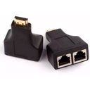 Ver imagem 4 de Extensor Hdmi Via Cabo de Rede Rj45 Cat5e/6 1080p 3d 30m Xtrad