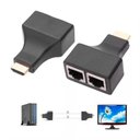 Ver imagem 2 de Extensor Hdmi Via Cabo de Rede Rj45 Cat5e/6 1080p 3d 30m Xtrad