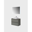 Ver imagem 5 de Gabinete para Banheiro com Cuba e Armario 80cm Mdf Verde Dubai - On Móveis