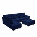 Ver imagem 5 de Sofá de Canto 9 Lugares com Puff Leblon