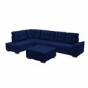 Ver imagem 2 de Sofá de Canto 9 Lugares com Puff Leblon