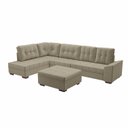 Ver imagem 2 de Sofá de Canto 9 Lugares com Puff Leblon