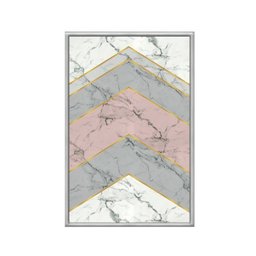 Quadro Decorativo - Abstrato Geometrico Abg003 Vidro com Impressão Uv - 60x40cm - 2