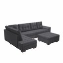 Ver imagem 5 de Sofá de Canto 9 Lugares com Puff Leblon