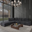 Ver imagem 1 de Sofá de Canto 9 Lugares com Puff Leblon