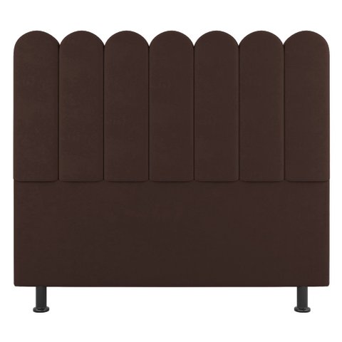 Cabeceira Cama Box Casal King Size Lana 195cm Suede Marrom - Abmaza