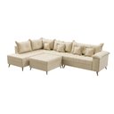 Ver imagem 6 de Sofá de Canto 9 Lugares com Puff Cancun