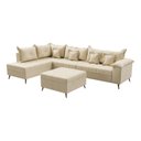 Ver imagem 3 de Sofá de Canto 9 Lugares com Puff Cancun