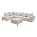 Ver imagem 3 de Sofá de Canto 9 Lugares com Puff Cancun