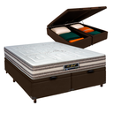 Ver imagem 1 de Cama Box Bau Blindado Casal + Colchão Molas Ensacadas Legriff Sankonfort
