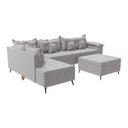 Ver mais imagens de Sofá de Canto 9 Lugares com Puff Cancun