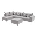 Ver imagem 3 de Sofá de Canto 9 Lugares com Puff Cancun