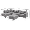 Ver imagem 4 de Sofá de Canto 9 Lugares com Puff Cancun