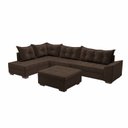 Ver imagem 2 de Sofá de Canto 9 Lugares com Puff Itapema