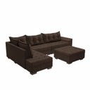 Ver imagem 5 de Sofá de Canto 9 Lugares com Puff Itapema