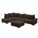 Ver imagem 3 de Sofá de Canto 9 Lugares com Puff Itapema