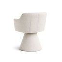 Ver imagem 3 de Cadeira de Mesa de Jantar Jade Base Cone Giratória Bouclé Off White - Nexta Casa