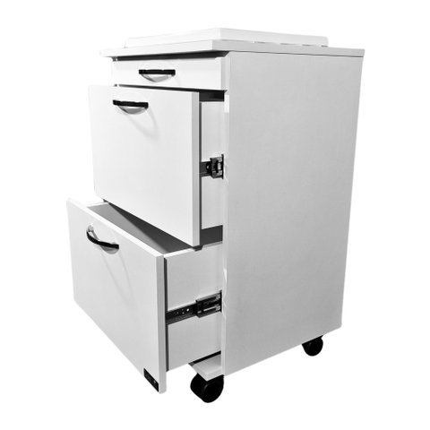 Balcão Auxiliar Rodinhas Mdf Multiuso para Quartos