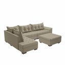 Ver imagem 5 de Sofá de Canto 9 Lugares com Puff Itapema