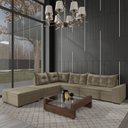 Ver imagem 1 de Sofá de Canto 9 Lugares com Puff Itapema