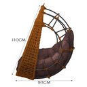 Ver imagem 2 de Balanço Ninho Suspenso em Corda Náutica Almofada Impermeável