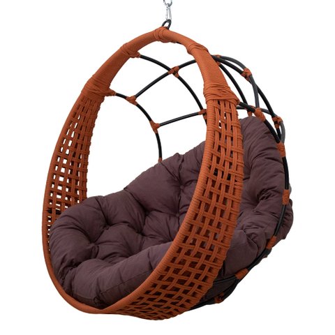 Balanço Ninho Suspenso em Corda Náutica Almofada Impermeável