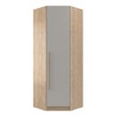Ver imagem 4 de Guarda Roupa Modulado Canto Oblíquo 1 Porta San Diego Bege/Aveiro Oak/Cinza Urbano